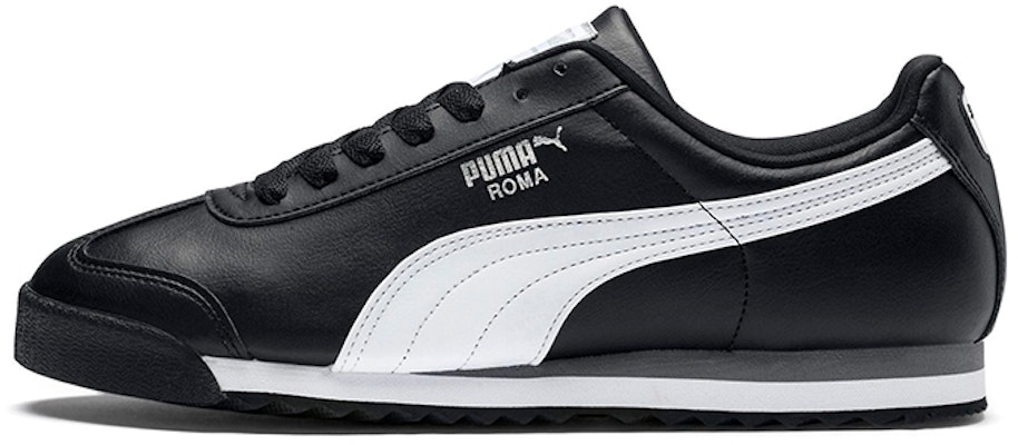 (Grade School) Puma Roma Basic 'Black White Silver' 354259-01 Buy (Grade School) Puma Roma Basic 'Black White Silver' 354259-01