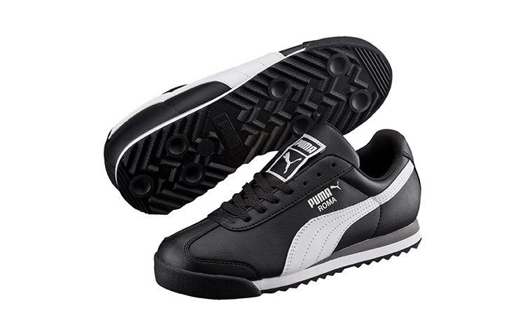 Lookbook GS プーマ ローマ ベーシック 黒白銀 (Puma Roma Basic 黒白銀) 354259-01