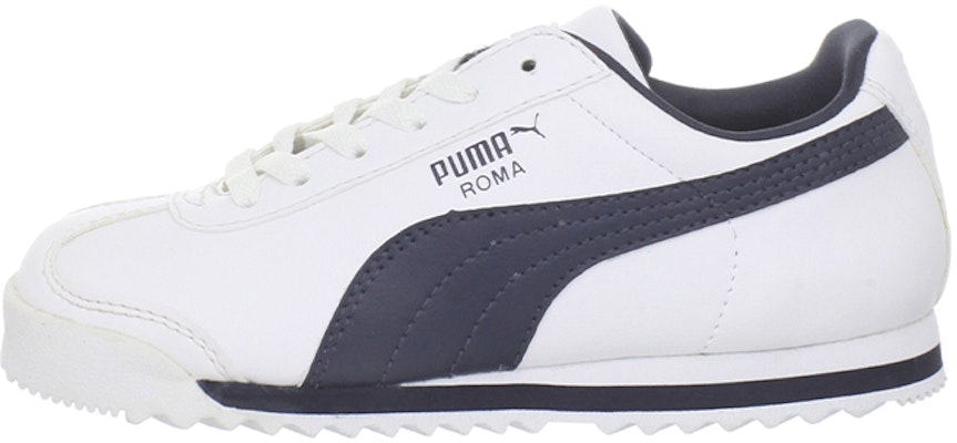 (Grade School) Puma Roma Basic 'White New Navy' 354259-05 Buy (Grade School) Puma Roma Basic 'White New Navy' 354259-05