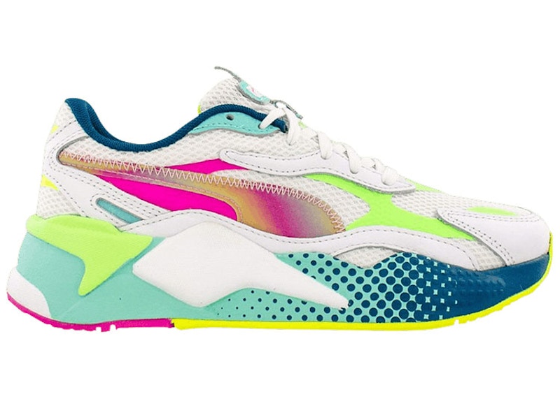 (Grade School) Puma RS-X3 Wave Racer 'White Elektro Green' 368808-01