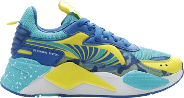 (Grade School) Puma RS-X Hard Drive 'Blue Yellow' 385214-02 (Grade School) Puma RS-X Hard Drive 'Blue Yellow' 385214-02