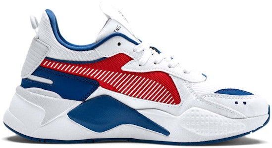 푸마 RS-X 하드 드라이브 '화이트 리스크 레드 블루' (초등학생용) 370644-03 Order 푸마 RS-X 하드 드라이브 '화이트 리스크 레드 블루' (초등학생용) 370644-03
