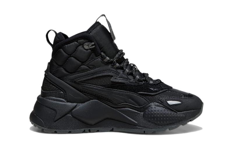 Order GS プーマ RS-X ハイ ビッグキッズ "ブラックシャドウグレー" 393756-01