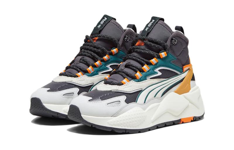 Lookbook （學齡）Puma RS-X High Big Kid 'Dark Coal Vapor Grey' 393756-02