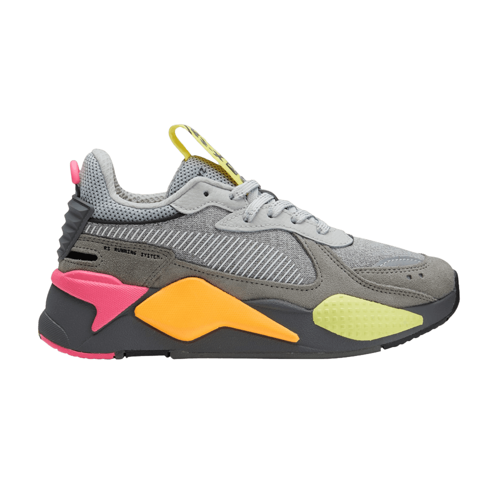 (Grade School) Puma RS-X Highlighter 'High Rise Ultra Grey' 385934-01