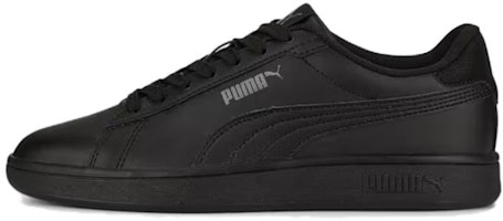 (Grade School) Puma Smash 3.0 Leather Big Kid 'Black Shadow Grey' 392031-01 (Grade School) Puma Smash 3.0 Leather Big Kid 'Black Shadow Grey' 392031-01