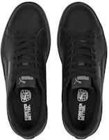 Lookbook Puma Smash 3.0 Leer Kinderen ''Zwart Schaduwgrijs'' 392031-01