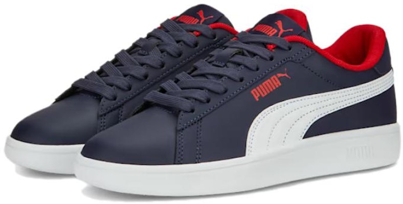 (Grade School) Puma Smash 3.0 Leather Big Kid 'Navy Red' 392031-04 Lookbook (Grade School) Puma Smash 3.0 Leather Big Kid 'Navy Red' 392031-04