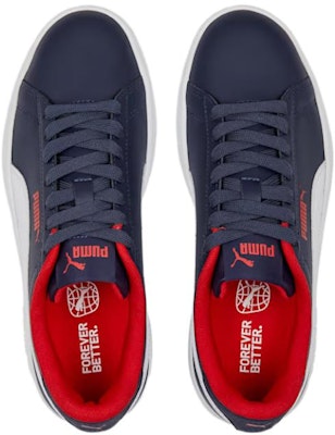 (Grade School) Puma Smash 3.0 Leather Big Kid 'Navy Red' 392031-04 Shop (Grade School) Puma Smash 3.0 Leather Big Kid 'Navy Red' 392031-04