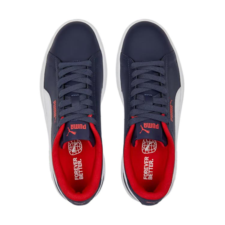 Shop Puma Smash 3.0 Leder Kinder ''Navy Rot'' (Grade School). 392031-04