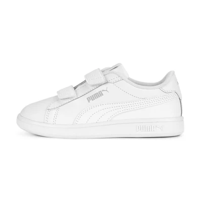 (GS) Puma Smash 3.0 Leather Velcro Little Kid 'White'