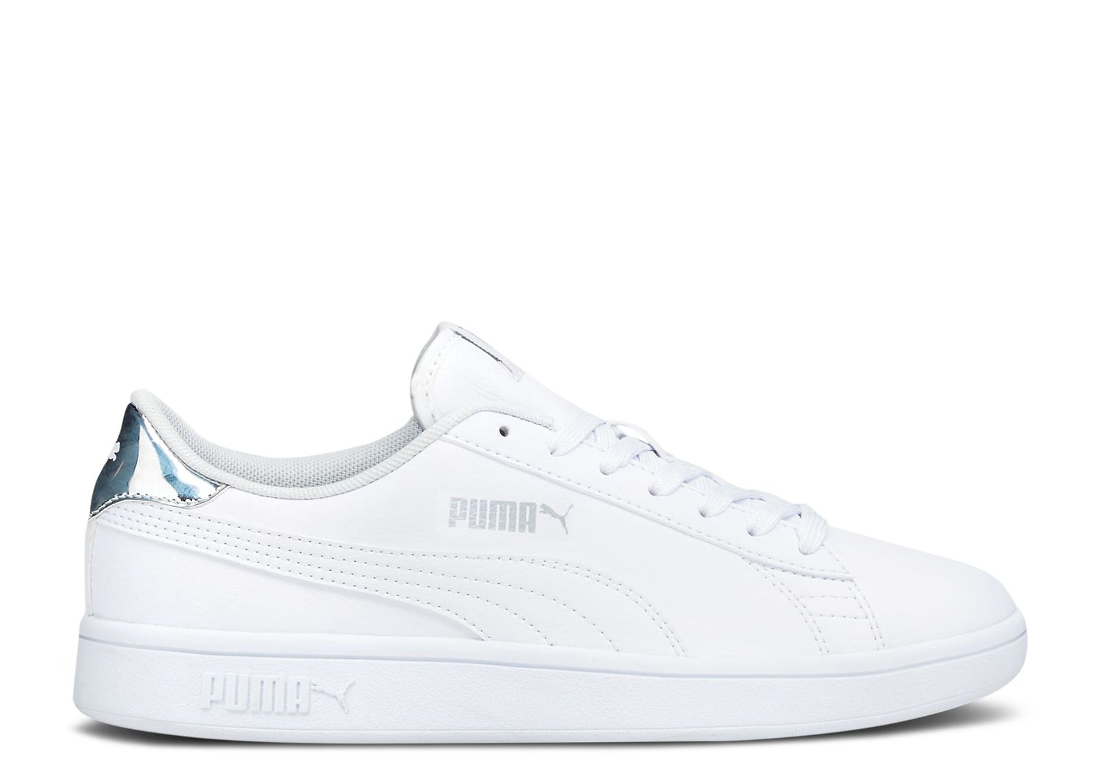 Buy (Grade School) Puma Smash v2 'Mirror Metallic - White Silver' 383765-01