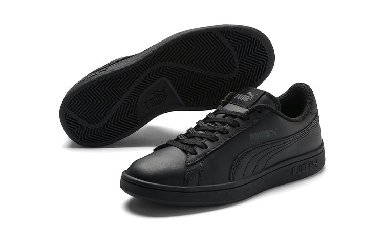 (GS) Puma Smash V2 Leather 'Black' 圖 5
