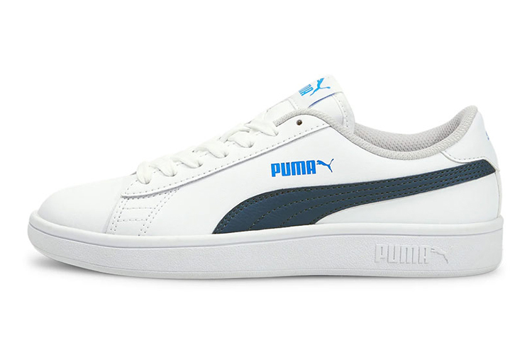 Buy Puma Smash v2 Kulit 'Putih Biru Intens' (Sekolah Dasar) 365170-30