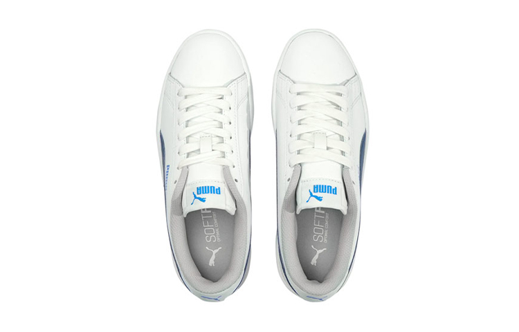 (GS) Puma Smash v2 Leather 'White Intense Blue' 圖 3