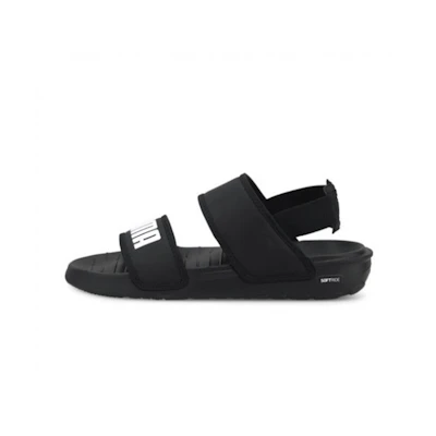 (GS) Puma Soft Sandal 'Black White'