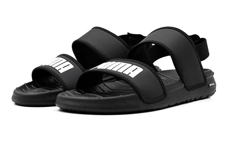 Lookbook (小童款) 彪马软底凉鞋 '黑白' 375694-01