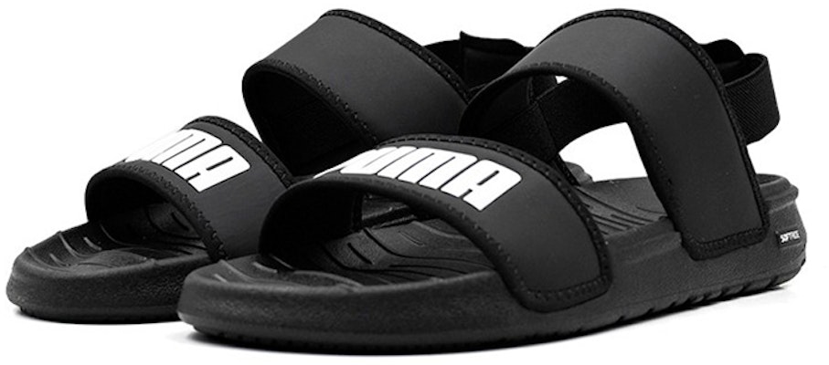 (學齡) Puma 軟底涼鞋 '黑白' 375694-01 Lookbook (學齡) Puma 軟底涼鞋 '黑白' 375694-01