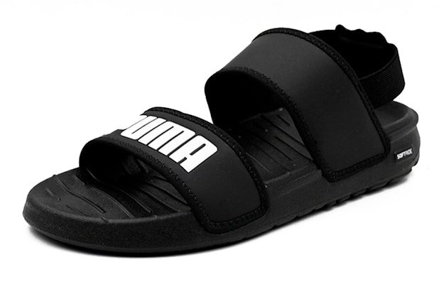 (學齡) Puma 軟底涼鞋 '黑白' 375694-01 Shop (學齡) Puma 軟底涼鞋 '黑白' 375694-01