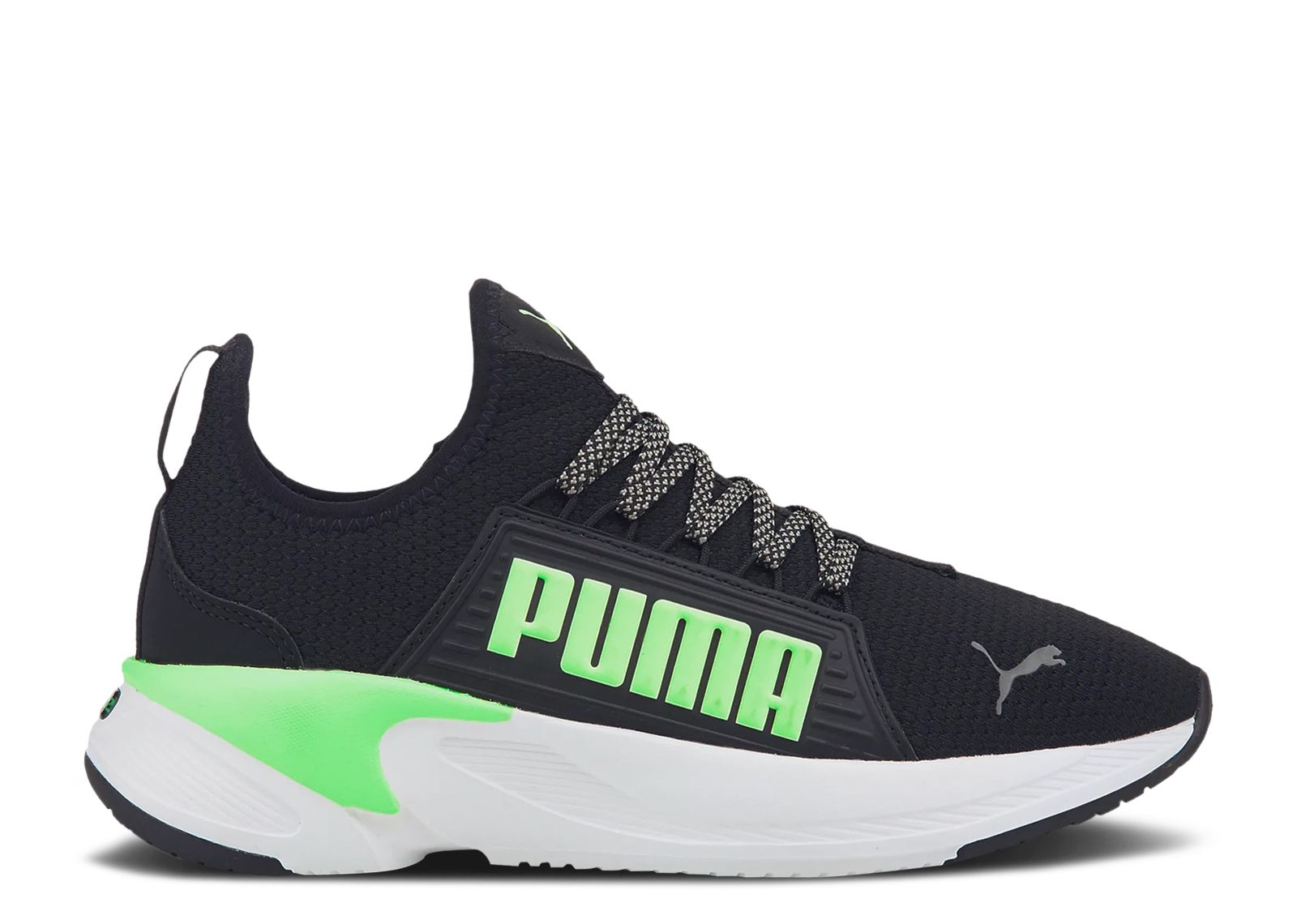 (Grade School) Puma Softride Premier Slip-On 'Black Fizzy Lime' 376560-03