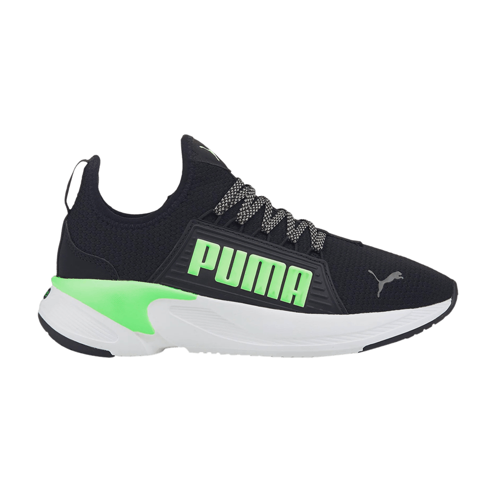 (Grade School) Puma Softride Premier Slip-On 'Black Fizzy Lime' 376560-03