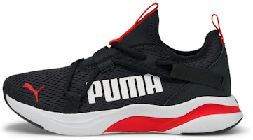 (Grade School) Puma SoftRide Rift Pop 'Black High Risk Red' 194773-01 (Grade School) Puma SoftRide Rift Pop 'Black High Risk Red' 194773-01