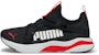 (Kanak-Kanak) Puma SoftRide Rift Pop 'Hitam Merah Terang Berisiko Tinggi' 194773-01