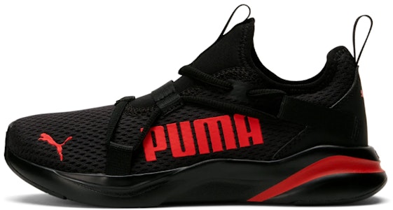 (小學年級) Puma SoftRide Rift Pop '黑色高風險紅' 194773-05 Buy (小學年級) Puma SoftRide Rift Pop '黑色高風險紅' 194773-05