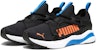 (Peringkat Sekolah) Puma SoftRide Rift Pop Kanak-kanak 'Black Hot Heat' 194773-19