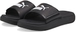 Lookbook (Peringkat Sekolah) Puma Softride Slide Kanak-kanak 'Hitam Putih' 384992-01