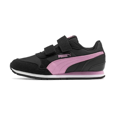 (GS) Puma ST RNNR v2 Little Kid 'Black Orchid'