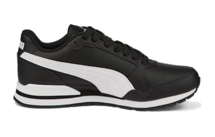 Order GS プーマ STランナーv3 レザー 黒白 384904-08