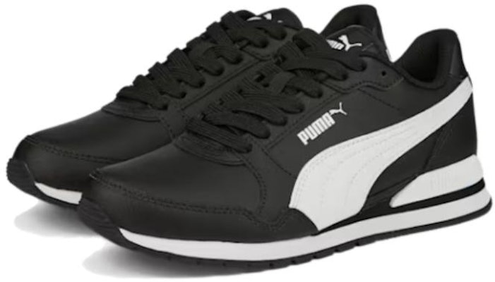 (Grade School) Puma ST Runner v3 Leather 'Black White' 384904-08 Lookbook (Grade School) Puma ST Runner v3 Leather 'Black White' 384904-08