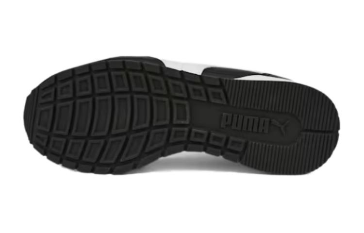 Shop GS プーマ STランナーv3 レザー 黒白 384904-08