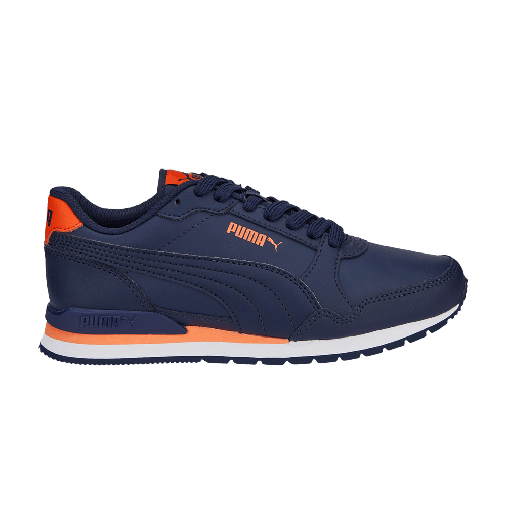 (Grade School) Puma ST Runner v3 Leather 'Peacoat Nasturtium' 384904-03