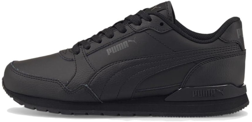 (Grade School) Puma ST Runner v3 Leather 'Triple Black' 384904-01 Buy (Grade School) Puma ST Runner v3 Leather 'Triple Black' 384904-01