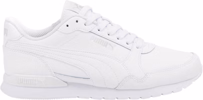 (Grade School) Puma ST Runner v3 Leather 'Triple White' 384904-02 (Grade School) Puma ST Runner v3 Leather 'Triple White' 384904-02