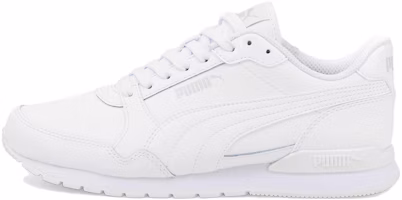 (Grade School) Puma ST Runner v3 Leather 'Triple White' 384904-02 (Grade School) Puma ST Runner v3 Leather 'Triple White' 384904-02
