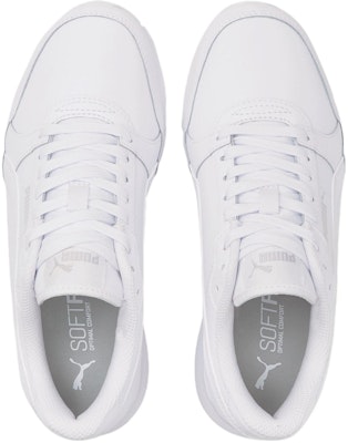 (Grade School) Puma ST Runner v3 Leather 'Triple White' 384904-02 Lookbook (Grade School) Puma ST Runner v3 Leather 'Triple White' 384904-02