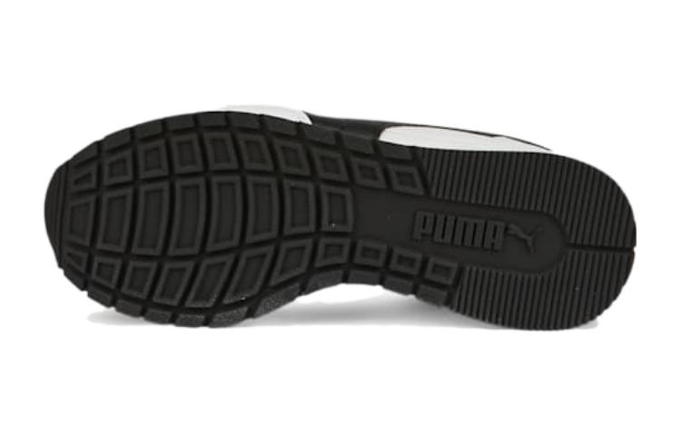 Details for Puma ST Runner v3 Leather Bambino ''Bianco Nero'' (Grade School) 384904-07