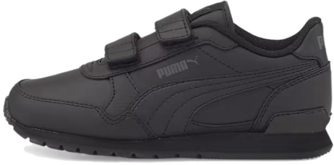 puma-st-runner-v3-leather-little-kid-triple-black-youth