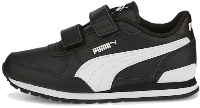 puma-st-runner-v3-leather-little-kid-black-white-youth