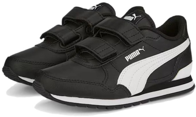 (Grade School) Puma ST Runner v3 Leather Little Kid 'Black White' 384905-08 Lookbook (Grade School) Puma ST Runner v3 Leather Little Kid 'Black White' 384905-08