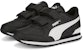 (Kanak-kanak) Puma ST Runner v3 Kulit Anak Kecil 'Hitam Putih' 384905-08