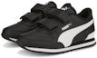 Lookbook (Kanak-kanak) Puma ST Runner v3 Kulit Anak Kecil 'Hitam Putih' 384905-08