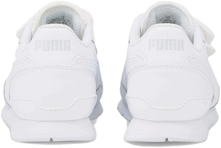 GS プーマ STランナーv3 レザー (キッズ) トリプルホワイト 384905-02 Shop GS プーマ STランナーv3 レザー (キッズ) トリプルホワイト 384905-02