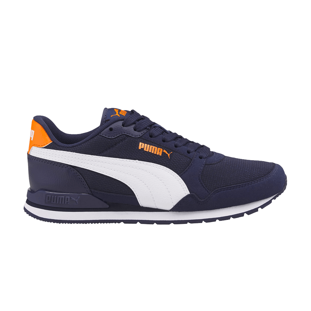 (Grade School) Puma ST Runner v3 Mesh 'Peacoat Vibrant Orange' 385510-02