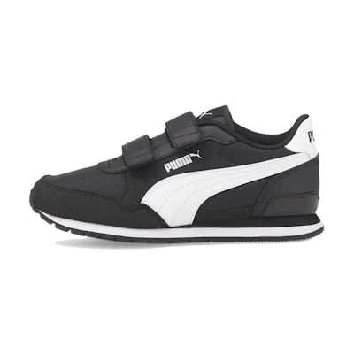 (GS) Puma ST RNNR v3 Nylon Little Kid 'Black White'