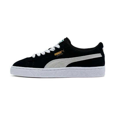 (GS) Puma Suede 'Black White'