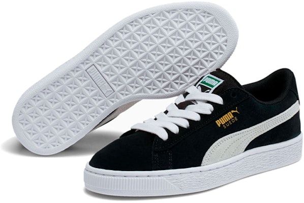 (Grade School) Puma Suede 'Black White' 355110-01 Order (Grade School) Puma Suede 'Black White' 355110-01